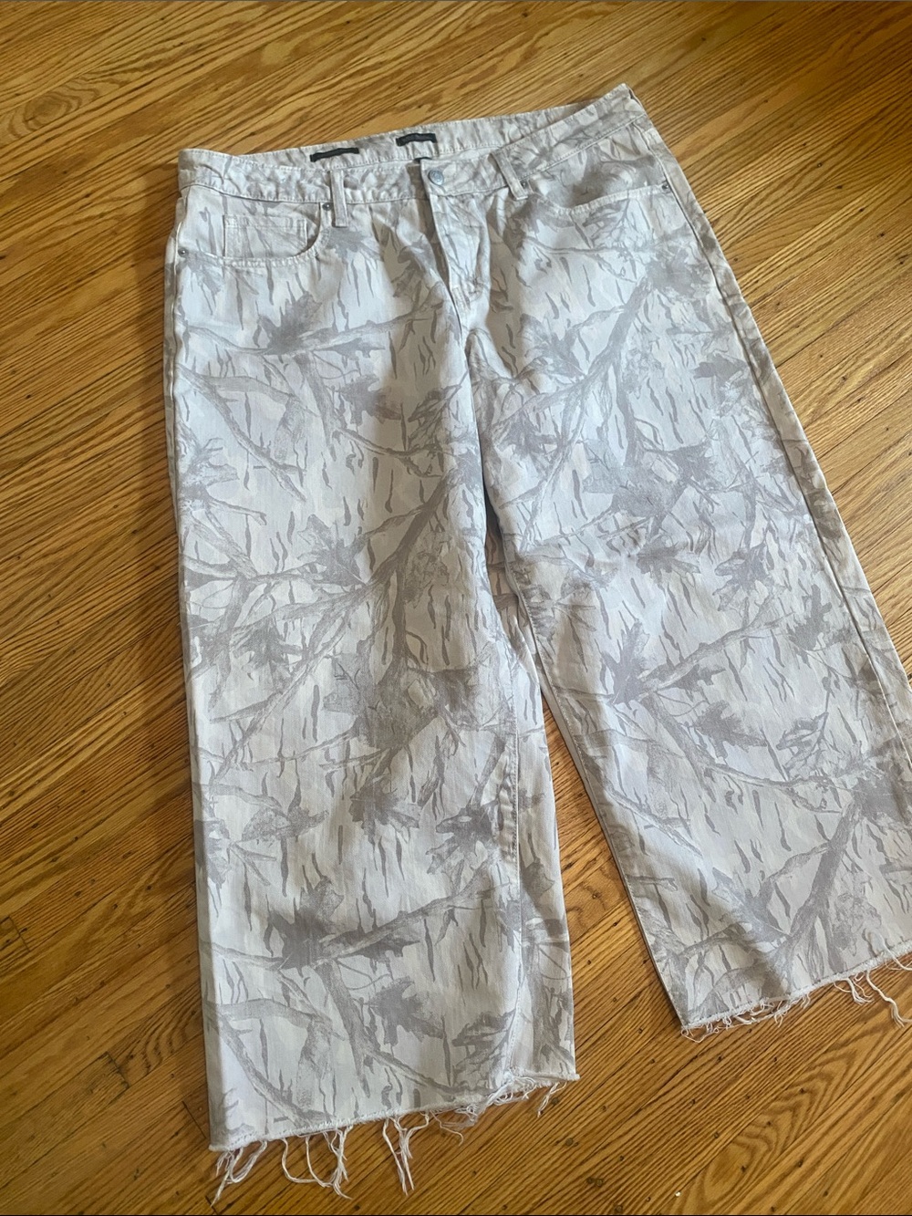 wild fable Cream Wide-Leg Jeans